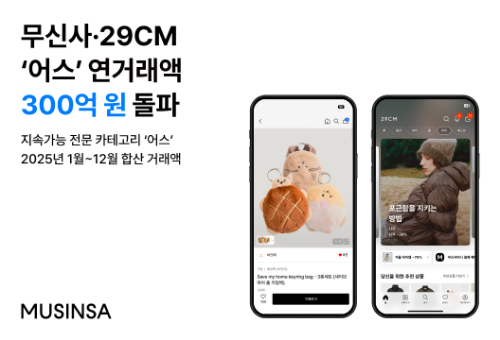 무신사와 29CM 지속가능 카테고리 거래액 300억 원 돌파