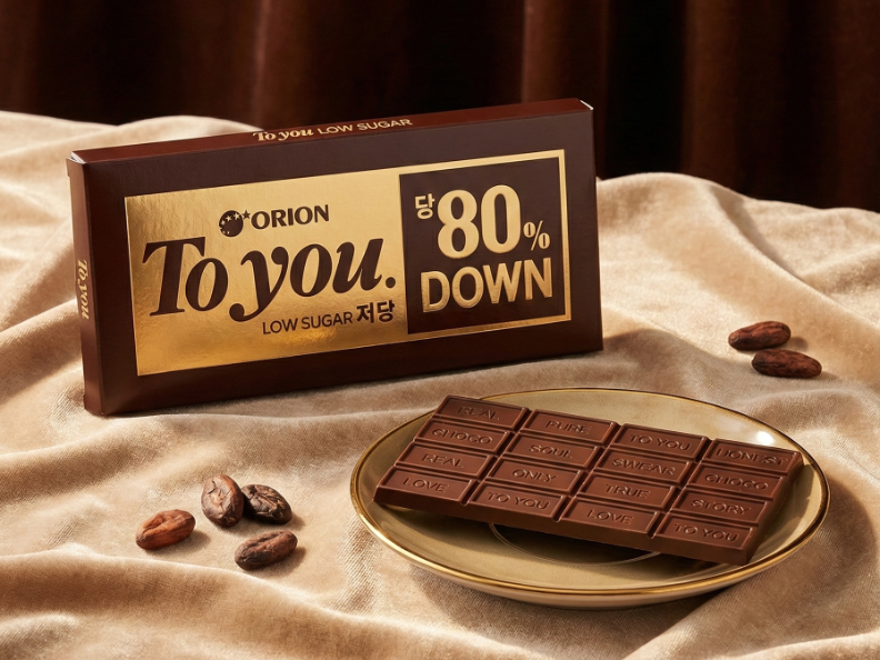 오리온, 밸런타인데이용 저당 초콜릿 '투유 저당' 출시