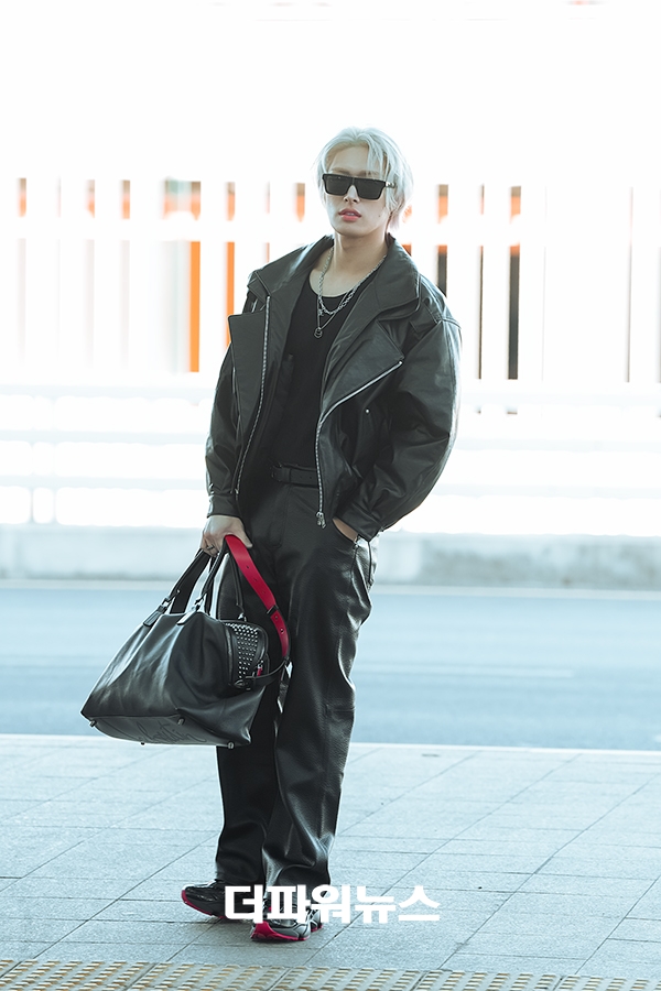 에이티즈 민기, 인천국제공항 출국