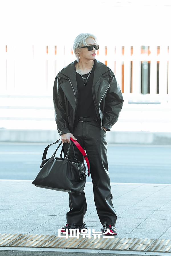 에이티즈 민기, 인천국제공항 출국