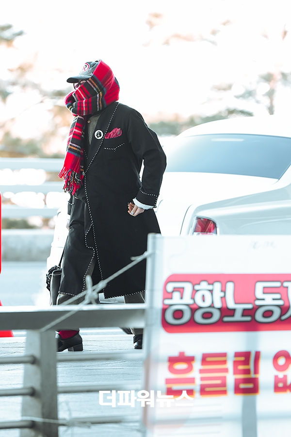 지드래곤, 인천국제공항 출국