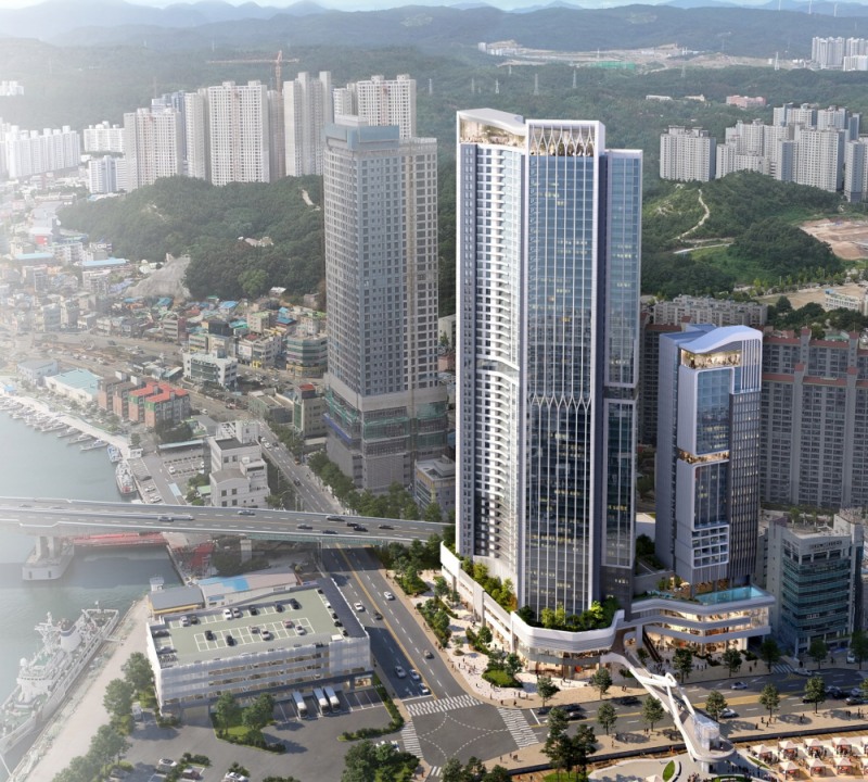 ‘포항 영일대 주차장 부지 도시개발사업’ 조감도.