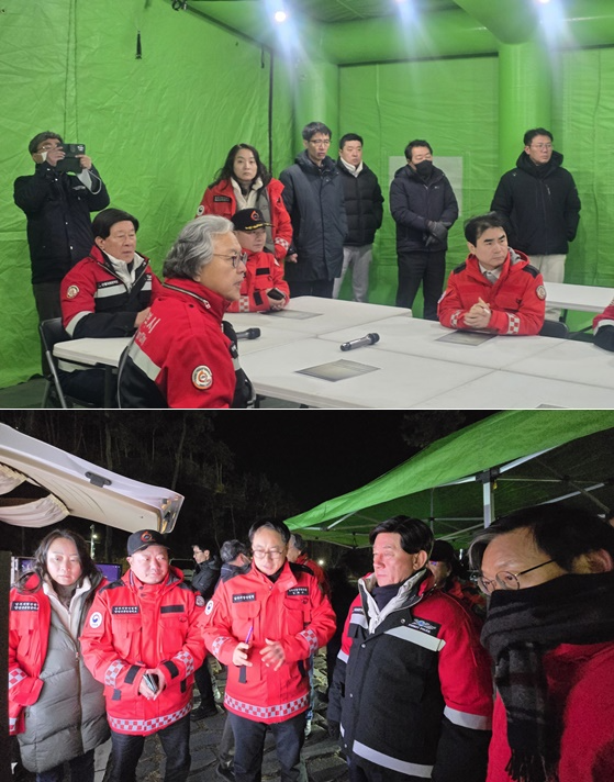 정종복 기장군수가 상황판단회의를 주재하고 있다.(사진제공=부산 기장군)