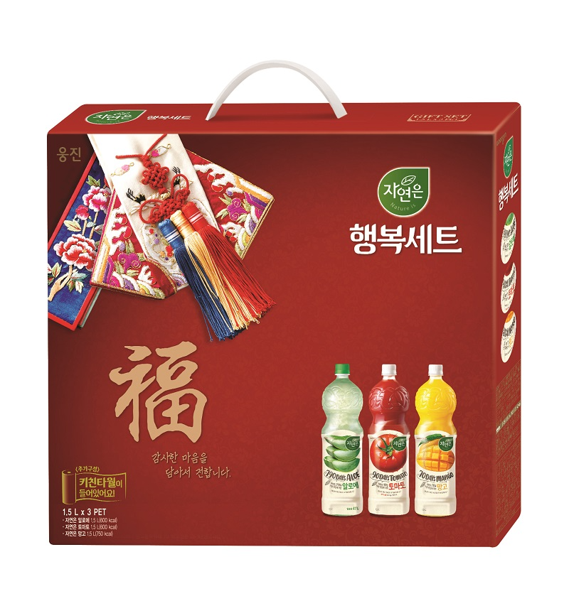 웅진식품, 설 명절 음료 선물세트 판매