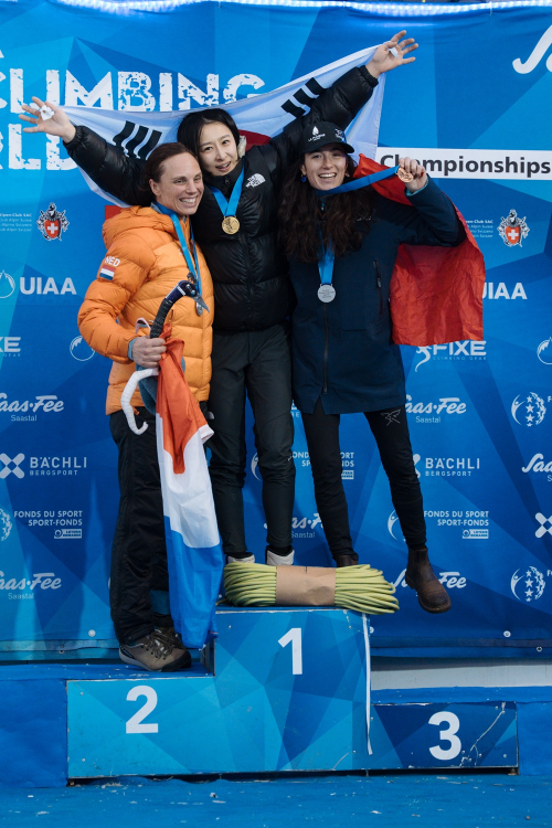 노스페이스 선수, 아이스클라이밍 월드컵 여자부 우승