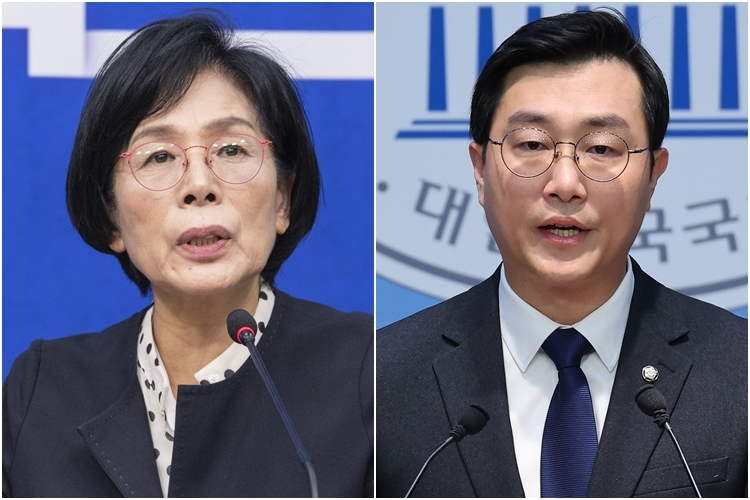 더불어민주당 최민희·장경태 의원(사진=연합뉴스)
