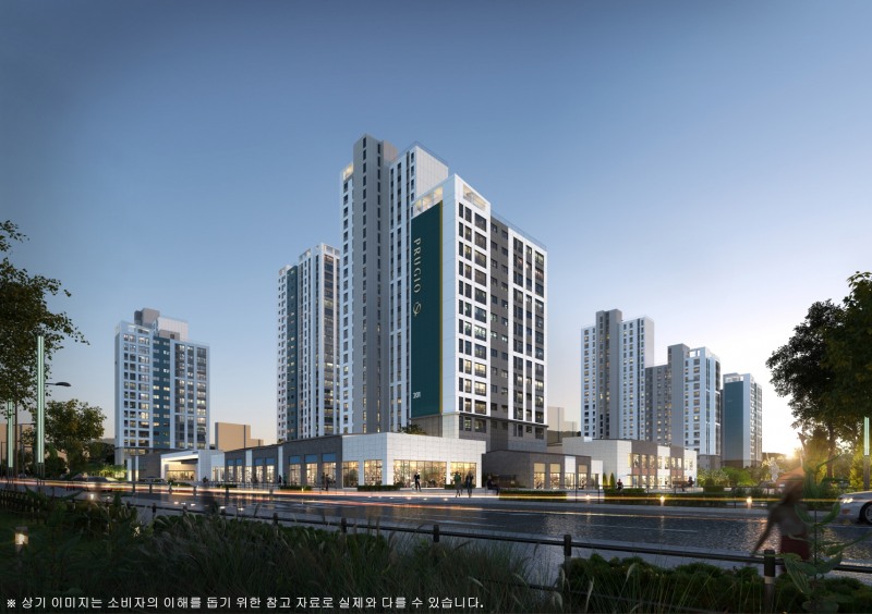 운서역 푸르지오 더 스카이 2차 투시도.(사진=대우건설)