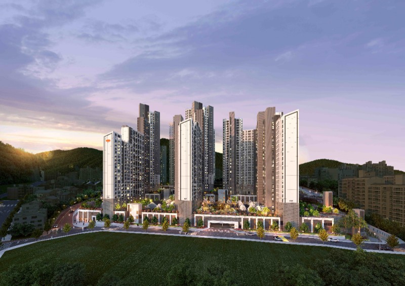 e편한세상 센텀 하이베뉴 투시도.(사진=DL이앤씨)