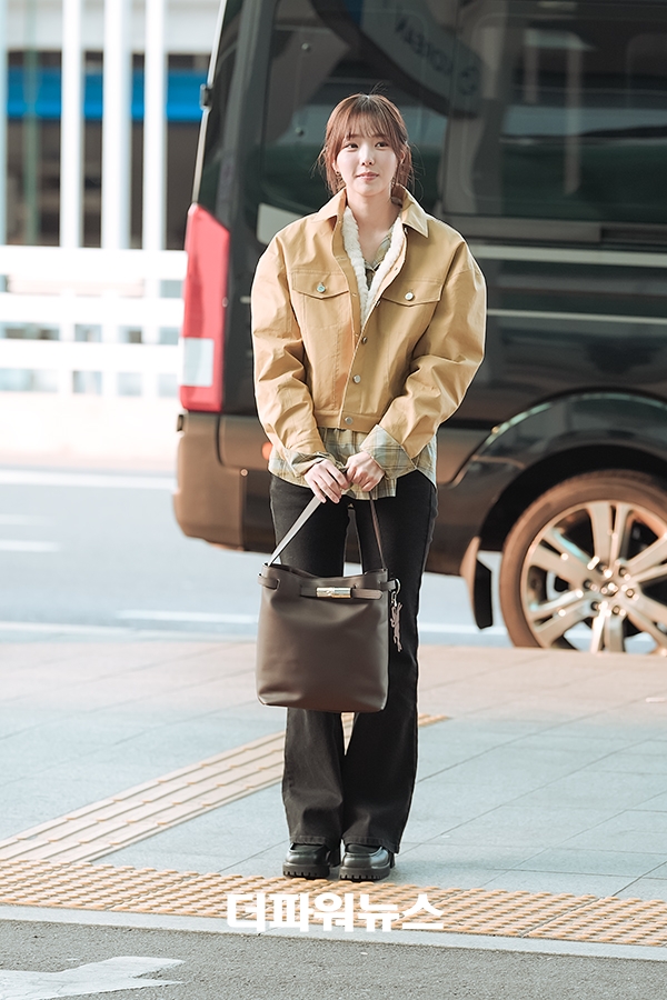 채수빈, 인천국제공항 출국