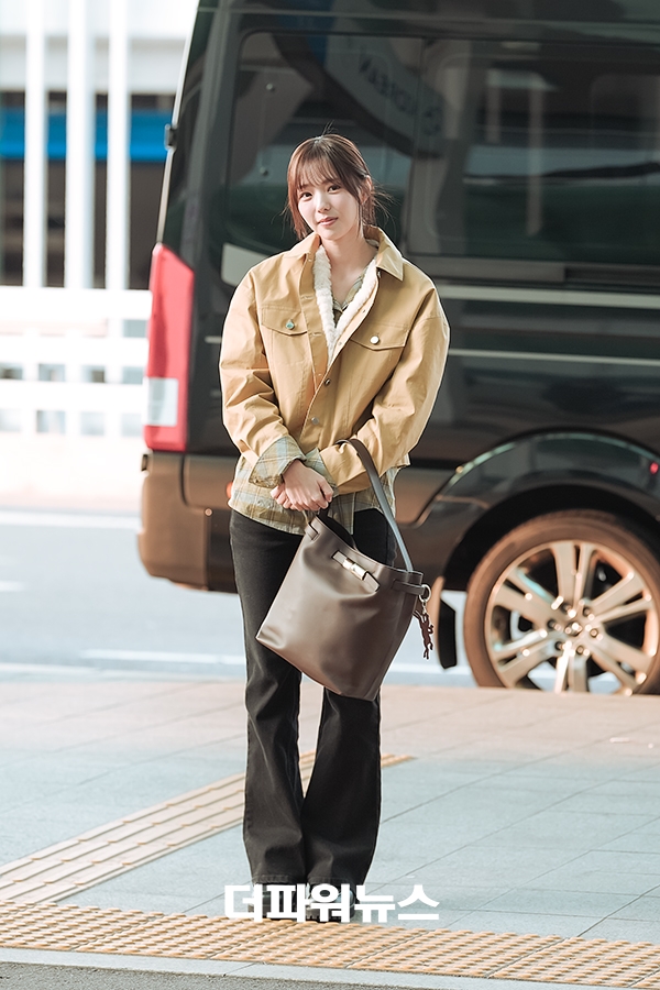 채수빈, 인천국제공항 출국