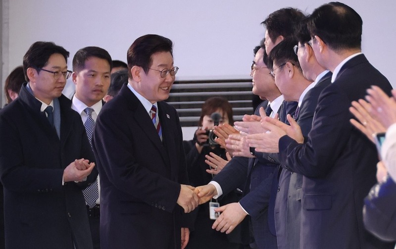 이재명 대통령, 남부내륙철도 착공식 참석(사진=연합뉴스)