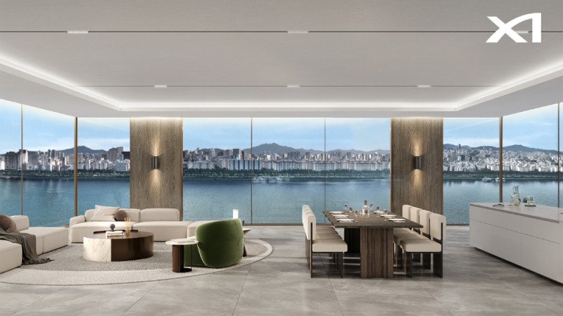 GS건설 자이(Xi)가 특허 출원한 ‘파노라마 조망 가능한 구조’ 설계 적용된 예시 이미지.(사진=GS건설)