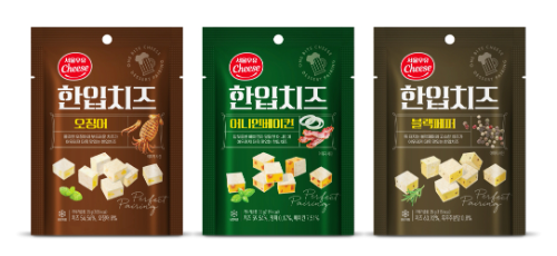 서울우유협동조합, 어포 기반 스낵치즈 신제품 한입치즈 3종 출시