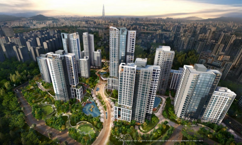 래미안·자이 더 아르케 조감도.(사진=LH)