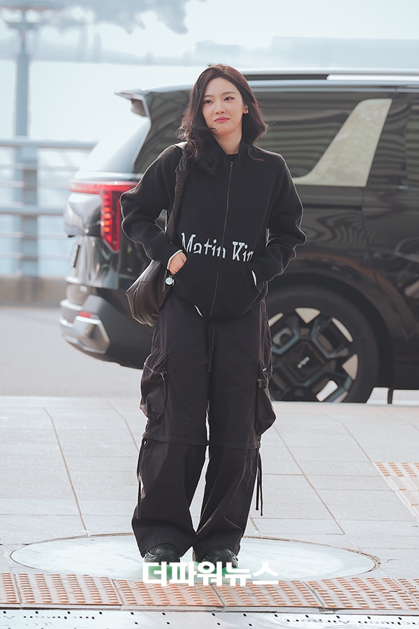 에스파 닝닝, 인천국제공항 출국