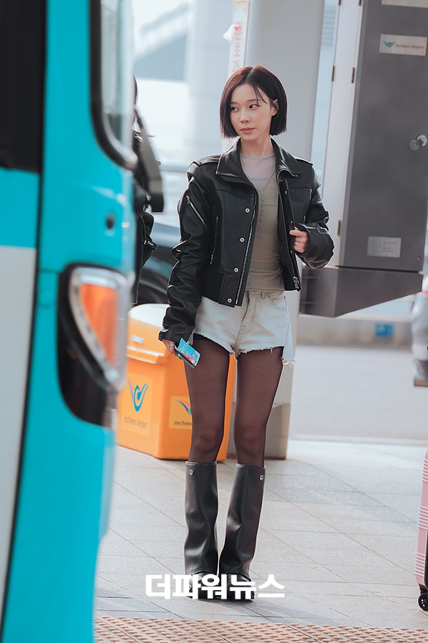 에스파 윈터, 인천국제공항 출국