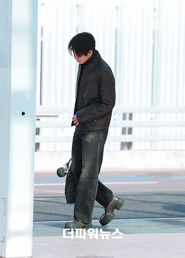 에이티즈 윤호, 인천국제공항 출국