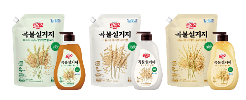 애경산업 트리오 곡물설거지 주방세제 출시