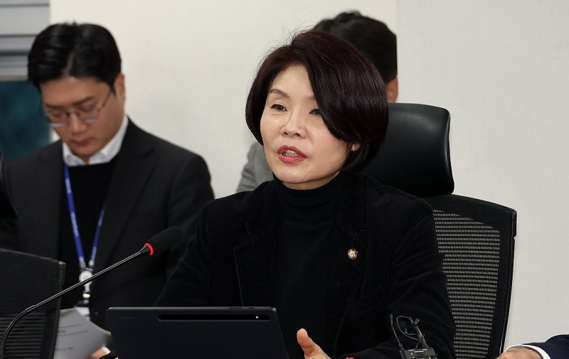 고용노동 관련 당정 협의, 발언하는 한정애 정책위의장(사진=연합뉴스)