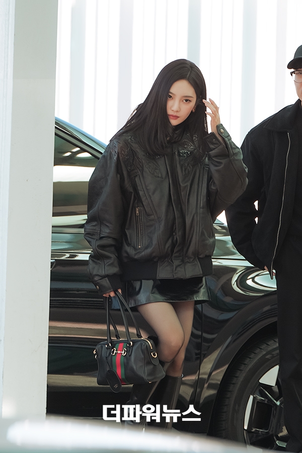 에스파 닝닝, 인천국제공항 출국