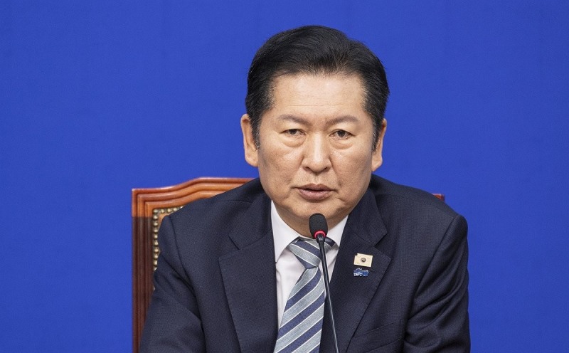 민주당 최고위원회의에서 발언하는 정청래 대표(사진=연합뉴스)