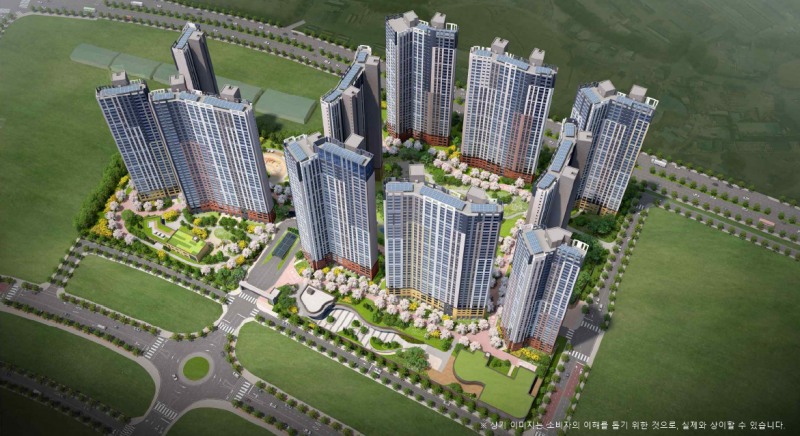 업성 푸르지오 레이크시티 조감도.(사진=대우건설)