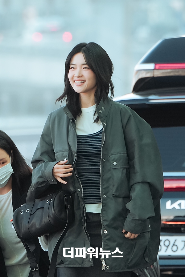 김태리, 인천국제공항 출국