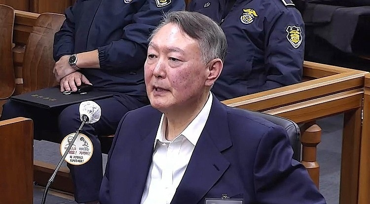 법정 출석한 윤석열 전 대통령(사진=연합뉴스)