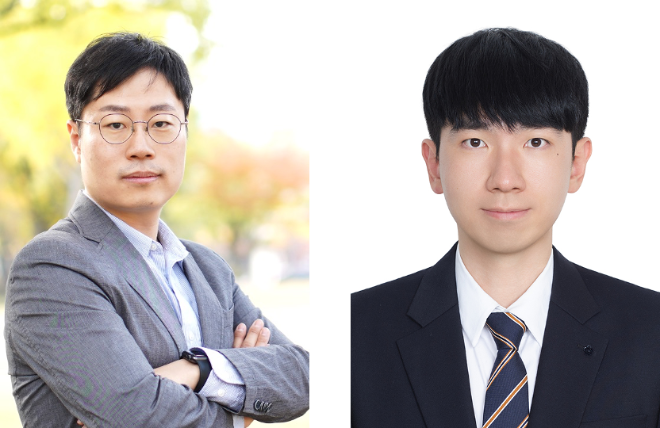 (왼쪽부터) 성균관대 우충완 교수, 이재중 연구원. 사진=성균관대