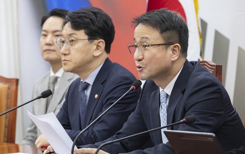 한병도 원내대표, 원내대책회의 발언(사진=연합뉴스)