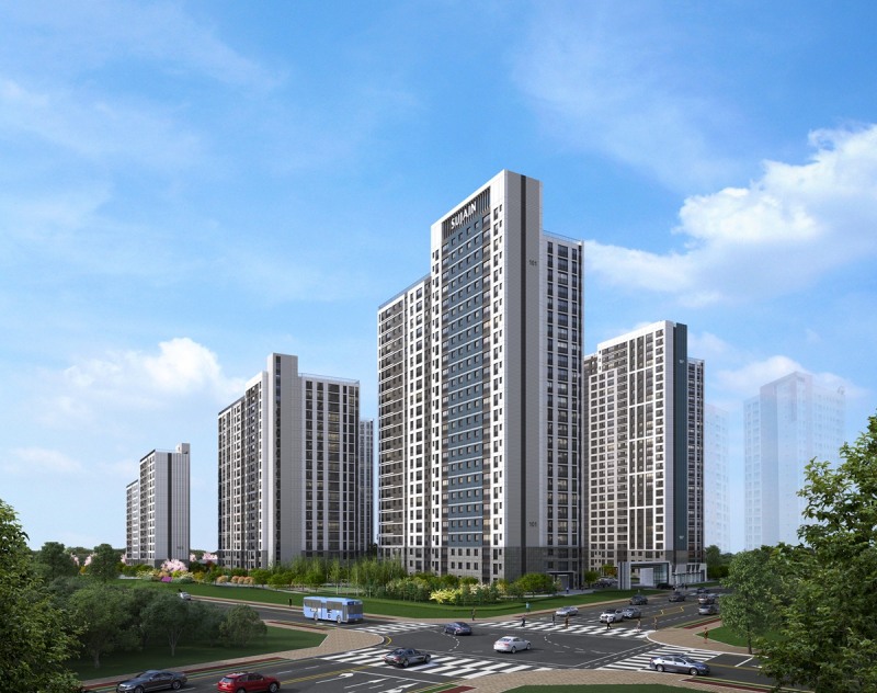 풍무역세권 수자인 그라센트 2차 투시도.(사진=BS한양)