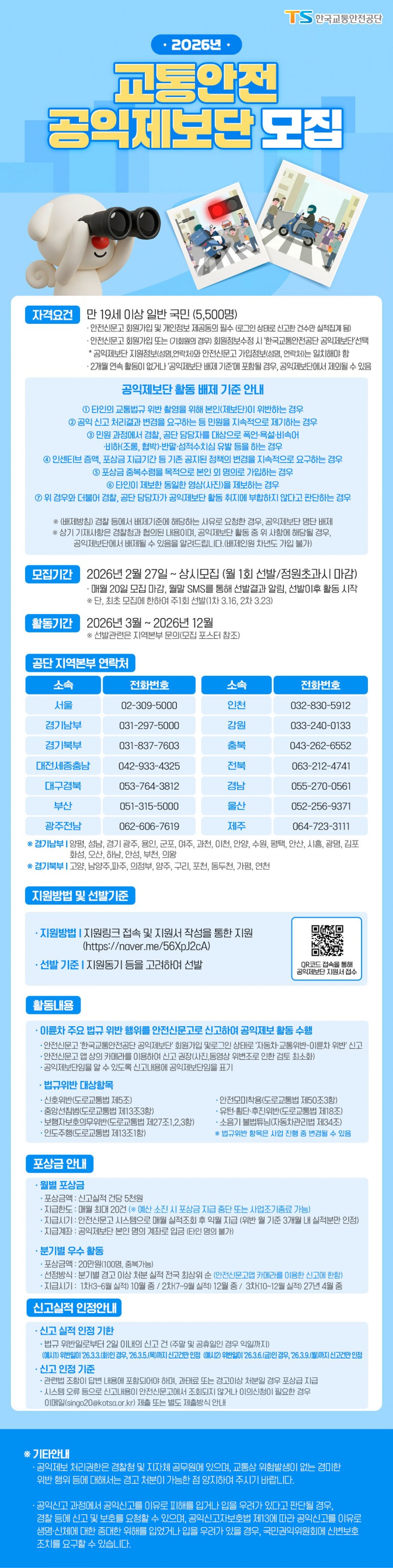 “우리동네 안전히어로”…TS, 교통안전 공익제보단 모집