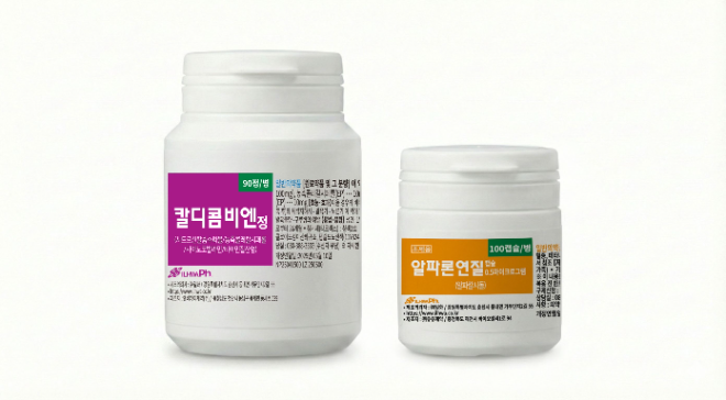 비타민 보급제 ‘알파론연질캡슐’·’칼디콤비엔정’. (사진=일화)