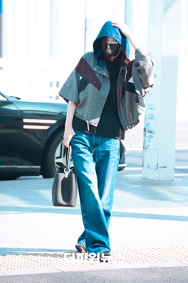 전지현, 인천국제공항 출국