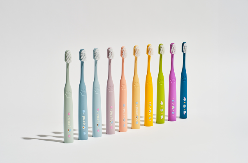 유한킴벌리 영구치 관리용 그린핑거 마이키즈 4단계 칫솔 출시