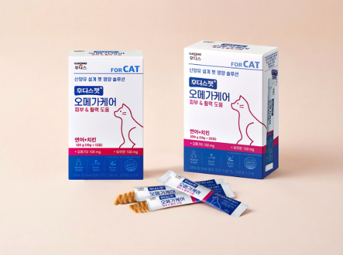 일동후디스, 반려묘 영양제 '후디스펫 오메가케어' 출시