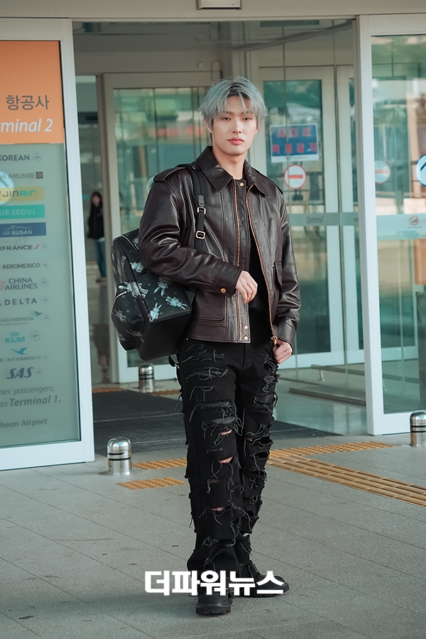 에이티즈 민기, 인천국제공항 출국