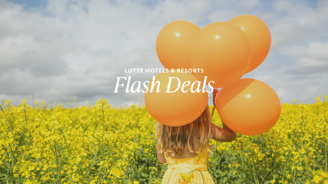 플래시 딜(Flash Deals) 프로모션 이미지.(사진=롯데호텔앤리조트)