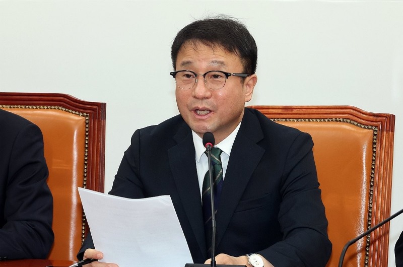 민주당 정책조정회의, 발언하는 한병도 원내대표(사진=연합뉴스)