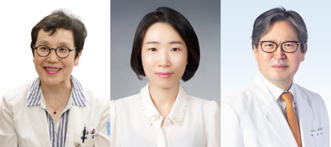 (왼쪽부터) 분당서울대병원 소화기내과 김나영 교수, 송진희 박사, 이동호 교수. 사진=분당서울대병원