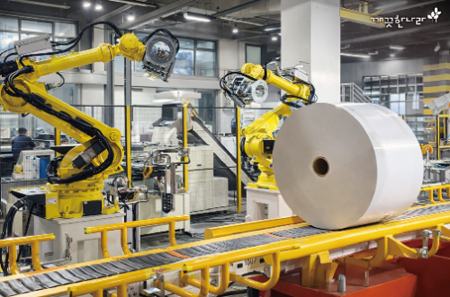 깨끗한나라, 청주공장 원지포장 공정 자동화…생산성 약 70% 향상 기대