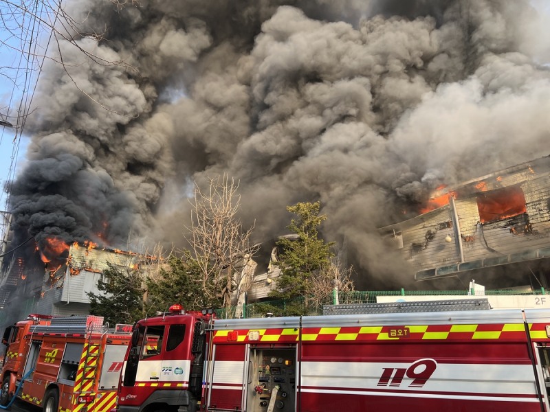 의정부 용현산업단지 공장 화재(사진=연합뉴스)