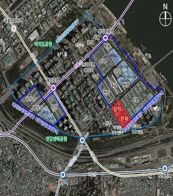 위치도 (영등포구 여의도동 51·52 일대)