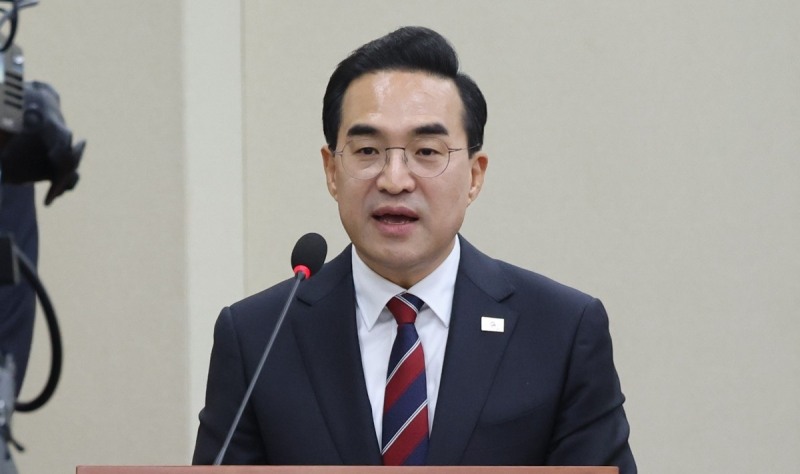 인사말 하는 박홍근 후보자(사진=연합뉴스)