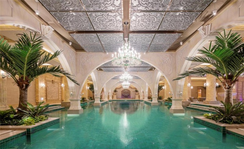 하이엔드 주거 브랜드 1위 차지한 신검단 로열파크씨티Ⅱ 수영장.(사진=DK아시아)