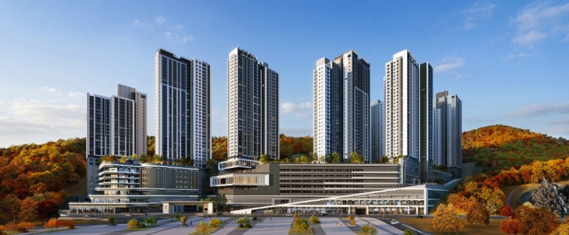 경기광주역 롯데캐슬 시그니처 1단지 투시도.(사진=롯데건설)