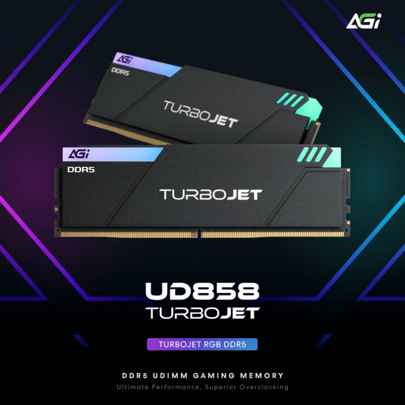 서린씨앤아이, AGI DDR5 메모리 '터보젯 UD858 RGB' 출시