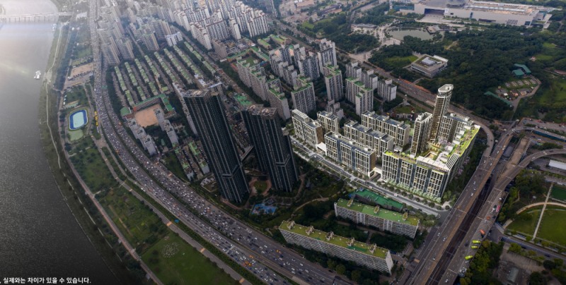 이촌 르엘 조감도.