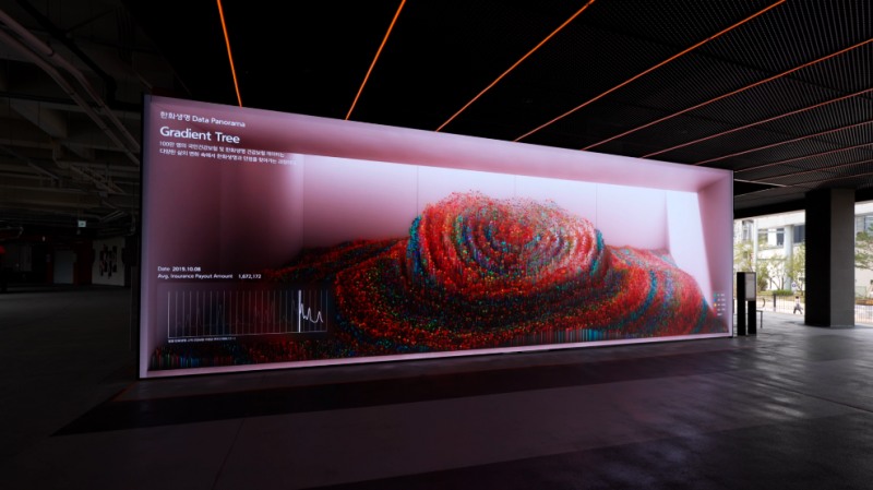 한화생명 볼파크 미디어월 '데이터 파노라마' iF 디자인 어워드 본상 수상