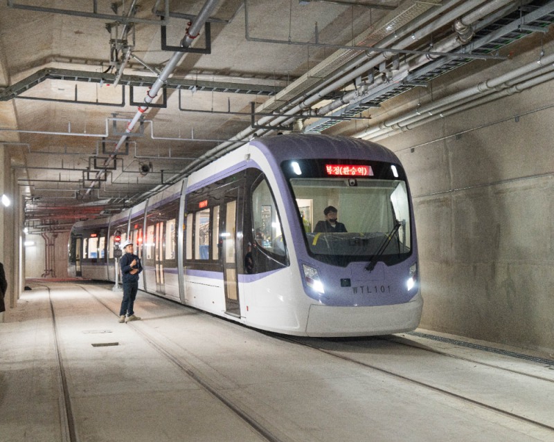 위례선(트램) 현장 안전점검.(사진=TS)